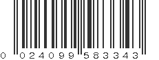 UPC 024099583343