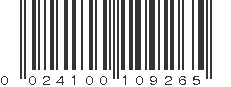 UPC 024100109265