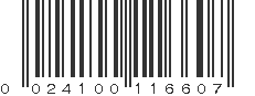 UPC 024100116607