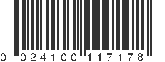 UPC 024100117178