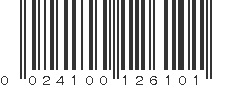 UPC 024100126101