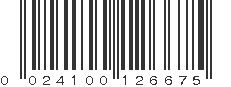 UPC 024100126675