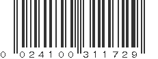 UPC 024100311729