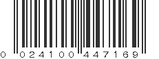 UPC 024100447169