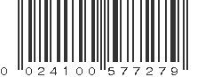 UPC 024100577279