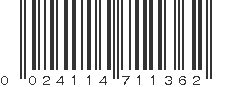 UPC 024114711362