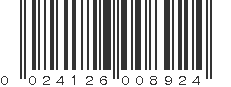 UPC 024126008924