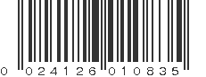 UPC 024126010835