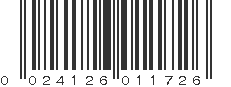 UPC 024126011726