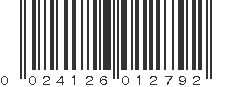 UPC 024126012792