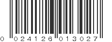 UPC 024126013027