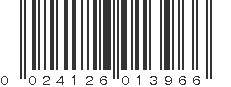 UPC 024126013966