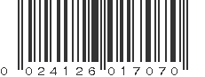 UPC 024126017070