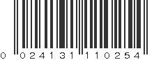 UPC 024131110254