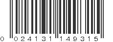 UPC 024131149315