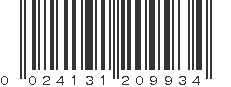 UPC 024131209934