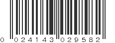 UPC 024143029582