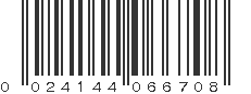 UPC 024144066708