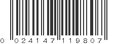 UPC 024147119807