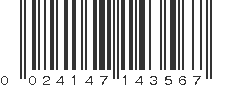 UPC 024147143567