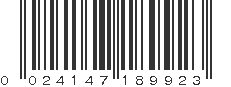 UPC 024147189923