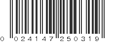 UPC 024147250319