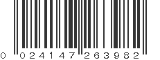 UPC 024147263982