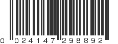 UPC 024147298892