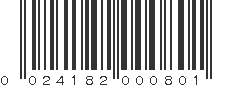 UPC 024182000801