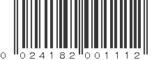 UPC 024182001112