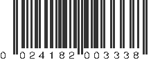 UPC 024182003338