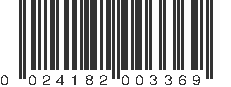 UPC 024182003369