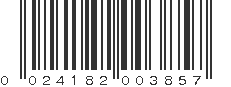 UPC 024182003857