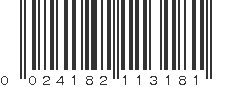 UPC 024182113181