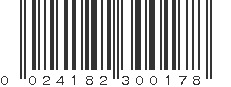 UPC 024182300178