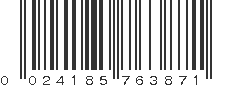 UPC 024185763871