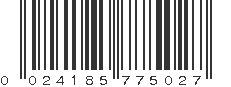 UPC 024185775027