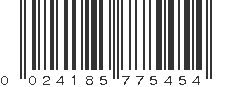 UPC 024185775454