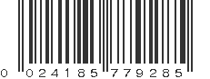 UPC 024185779285