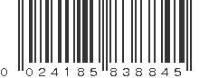 UPC 024185838845