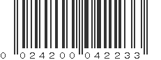 UPC 024200042233