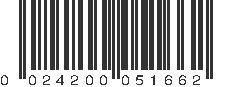 UPC 024200051662