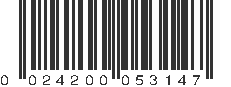 UPC 024200053147