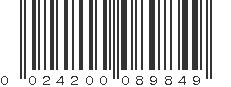 UPC 024200089849