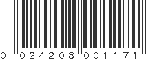 UPC 024208001171