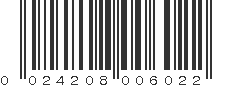 UPC 024208006022