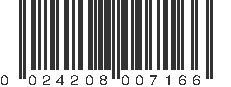 UPC 024208007166