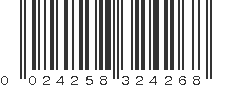 UPC 024258324268