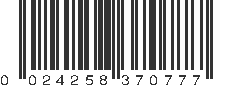 UPC 024258370777