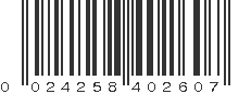 UPC 024258402607